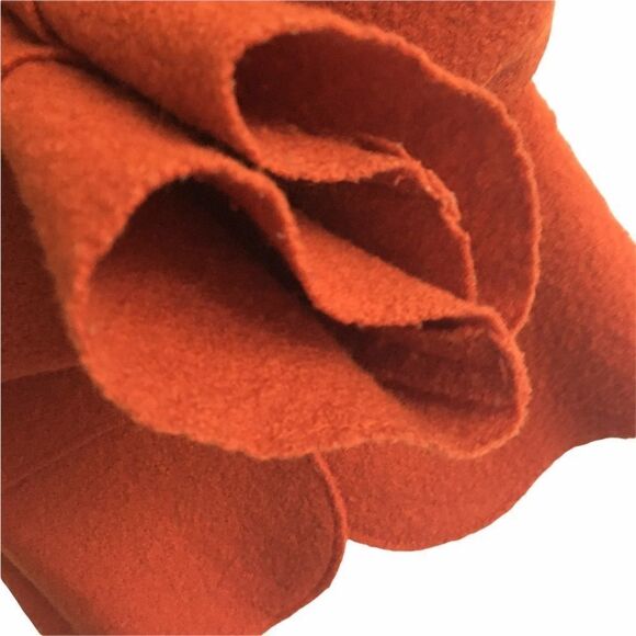 AND Wool Button Front Blazer Burnt Orange S - Picture 4 of 8